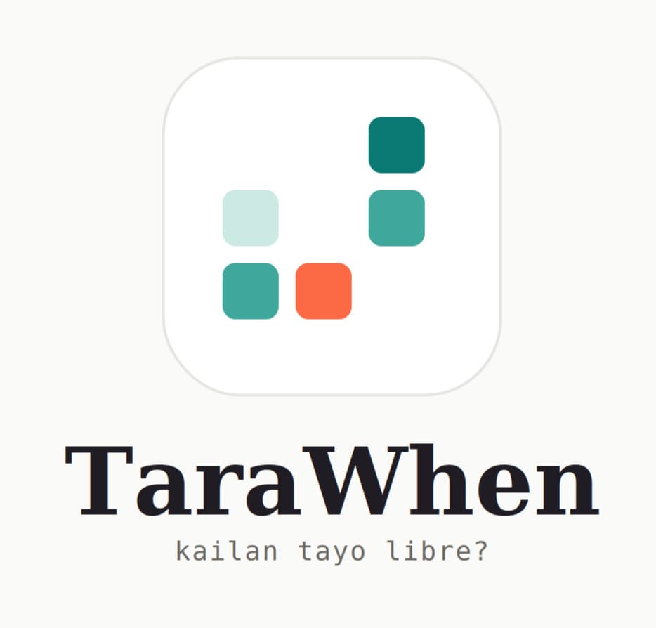 TaraWhen — kailan tayo libre?